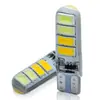 S O.K luz LED para motocicleta flash de dos colores silicona T10 5730 8SMD coche LED luz indicadora de posición led