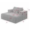 Sofá de Tela de Esponja Comprimida Minimalista Moderno, Elástico y Combinable para Sala de Estar en Casa, Sillón Individual Reclinable de Ocio