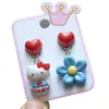 Kuromi Collar de Juguete con Cuentas para Niños Collar de Joyería de Princesa Set de Pulsera para Niñas Lindas Pendiente Pin Anillo