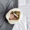 Estojo de Lápis Pelúcia Macaron Girly Bolsa de Mão Cor Doce Doce Portátil Bolsa de Maquiagem Macia Estojo de Lápis