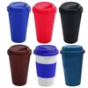 Taza de Café Portátil 450ml Celebridad de Internet Café Taza de Plástico de Doble Capa Material PP Taza Práctica Taza para Bebidas de Jugo Verano