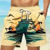 Pantalones Cortos Rectos Simples para Hombre Pantalones Cortos de Playa Casuales Pantalones Cortos Camuflaje Sueltos Bloques de Color Pantalones Cortos de Baloncesto