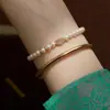 Pulseira Emocionalmente Estável com Contas Pulseira de Pérolas Shijia para Mulheres 2025 Novo Estilo Quente Luxo Acessível Estilo Nacional Pulseira Empilhável