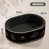 Rascador para Gatos de Cartón Negro con Agujero Profundo, Duradero y que No Suelta Pelusa, Nido Rascador Integrado para Gatos, Tazón Engrosado de Papel Corrugado para Afilar Garras