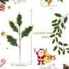 Piña de Navidad transfronteriza de una sola pieza, decoración navideña DIY, arreglo floral casero de planta verde, decoración navideña con bayas rojas