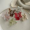 Dulce niña acetato horquilla de mariposa Princesa cabeza clip para cabello roto parte posterior de la cabeza medio recogido clip de tiburón para cabello nuevo tocado