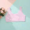 Colete de malha respirável confortável para meninas, sutiã de desenvolvimento para estudantes, roupa íntima de algodão sem aro, anti-colisão
