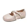 Zapatos de piel para niña 2026 Estilo Nuevo Primavera y Otoño Estilo Francés Pequeño Zapatos Individuales para Niña Moda de Bebé Elegantes Suela Suave Zapatos de Princesa