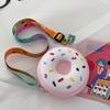 Nueva Bolsa Cruzada Infantil de Donut Monedero de Silicona Mini Bolsa Cruzada Cartera de Hombro Bolso Lindo para Mujer
