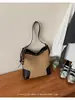 Atacado 2026 Nova Bolsa de Ombro de Palha Trançada Estilo Coreano Grande Capacidade Bolsa de Axila Moda Tendência Bolsa Tote