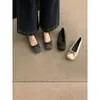 Zapatos Planos de Hada con Lazo y Boca Baja para Mujer Otoño Nuevos Zapatos de Ballet Suela Suave Zapatos Lenteja Planos Zapatos Escotados
