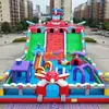 Ciudad Inflable Exterior para Niños, Combinación Grande de Trampolín y Tobogán para Exteriores, Trampolín Inflable de Centro Comercial, Cama Elástica, Fabricante de Castillo Inflable