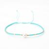 Pulsera de cuentas de arroz de vidrio simple pulsera de cuentas tejida a mano pulsera de perlas vintage naturales al por mayor para mujer