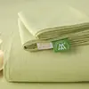 Sábana de algodón original, de doble capa tipo gasa nube, color liso, para cama individual o matrimonial, para dormitorios y recámaras, para todas las estaciones