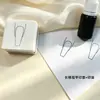 Kit de Carimbos para Prática de Nail Art, Formatos Longos e Quadrados para Unhas, Tinta Preta para Carimbo, Carimbo para Design de Unhas