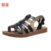 Zapatos de mujer de talla grande de comercio exterior para Wish y Amazon, sandalias de suela gruesa de talla grande 43 para mujer, de verano, europeas, americanas y del sudeste asiático, de suela plana