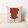 Vaso de Girassol Pintado à Mão Estilo Ins Pintura a Óleo Almofada Decorativa Estilo Nórdico Almofada Refrescante para Encosto de Sofá-Cama