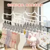 Percha para Ropa de Bebé con Múltiples Pinzas, Pinzas Especiales para Recién Nacidos, Herramienta Mágica para Secar Ropa Interior y Calcetines, Percha para Ropa de Niños