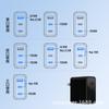 Cargador Inteligente Multi-Puerto Independiente de Nitruro de Galio de 40W para EE. UU., 2C1A, Múltiples Protocolos, QC3.0 + PD20W Doble C