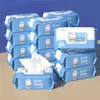 Toallitas Húmedas para Manos y Boca de Bebé, Toallitas Húmedas para Niños, Paquete Familiar de 10 Paquetes Grandes, Paquete de Valor Familiar, Toallitas Húmedas con Agua Pura