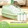 Bolsas para residuos de arena de gato, bolsas de limpieza especiales para inodoros de gato, cierre de cordón, tipo rollo, bolsas engrosadas para residuos de mascotas