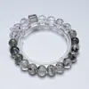 Águila entre las PalomasPulsera de Cristal Blanco Natural para Mujer, Versátil Plata Azeztulita Verde Fantasma Pulsera de Moda Venta al por Mayor