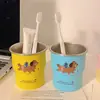 Taza Escalera con Patrón de Teckel Estilo Ins de Alto Valor para el Hogar 304 Portátil para Dormitorio Acero Inoxidable Taza de Café Linda