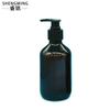 Botella de Loción Cuello Largo para Mascotas 300ml Marrón Botella Vacía para Champú Botella a Presión para Gel de Ducha Botella con Bomba Hidráulica para Lavado de Manos