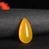 Calcedônia verde gotas d'água amarelo e branco Calcedônia vermelha pingente de colar de jade fabricantes atacado pingente de calcedônia