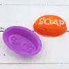 Que molde de silicona ovalado para pastel de mousse de jabón individual Molde de gelatina y pudín DIY Molde de yeso para jabón hecho a mano
