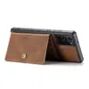 Aplicable a Samsung Note20 funda trasera magnética retro dividida con tarjetero funda protectora Note20 Ultra