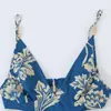 Atacado de Roupas Femininas Transfronteiriças Estilo Europeu e Americano Verão 2026 Nova Moda Elegante Estampado Nicho Vestido de Alça Fina