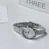 Reloj de Pulsera de Acero con Patrón Cepillado para Niñas, Diseño Clásico Simple, Correa de Acero Texturizada, Reloj de Cuarzo Coreano para Mujeres