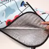 Lavable a máquina para exteriores, camping, impermeable y a prueba de humedad, base de película de aluminio engrosada, tapete de picnic, estilo nacional, correa para parque, tapete de piso portátil