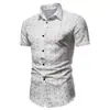 Camisa masculina especial plus size europeia e americana transfronteiriça quente com estampa digital 3D, manga curta, bolso, casual, gola polo