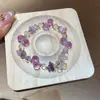Pulsera de Abalorios con Forma de Serpiente de Amatista Nuevo Estilo Chino Retro Pulsera Versátil Diseño Elegante de Nicho Joyería de Mano para Mujeres