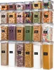 Caja de Almacenamiento para Cocina, Organizador de PP de Grado Alimenticio, Contenedor Transparente Hermético para Cereal Grano Arroz, Almacenamiento en Refrigerador y Despensa