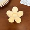 Pinza para el Cabello Personalizada 7cm Fruncida Flor de Frangipani Pinza Grande de Flor Pinza Dulce Elegante para Mujer Venta Directa de Fábrica