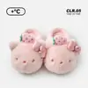 Nuevas pantuflas de algodón Hello Kitty 2026, de interior, de felpa de dibujos animados, cálidas y antideslizantes, silenciosas, para otoño e invierno
