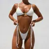 Traje de baño de leopardo talla grande estilo nuevo comercio exterior bikini sexy de dos piezas con tiras traje de baño para mujer fábrica transfronteriza venta al por mayor