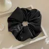 Scrunchie de Cetim com Bolinhas para Mulheres, Elástico de Cabelo de Alta Elasticidade, Amigo da Pele, Não Danifica o Cabelo, Corda de Cabelo para Rabo de Cavalo, Acessório de Cabelo com Elástico