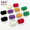 Novos Botões Flocados, Botões Retangulares Modernos e Exquisitos, Suéteres, Cardigans de Tricô, Botões Decorativos para Gola de Camisa