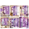 Decoración Alegría de Moverse Adornos para Casa Nueva Pancarta Morada Tela Colgante Suministros para Ceremonia de Mudanza Set Completo de Regalo