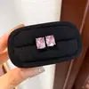 ¡Moderna y Encantadora! Aretes de Zirconia con Forma Ovalada, Aretes Frescos y Dulces con un Toque de Lujo Ligero y Sensación de Alta Gama, Modernos Accesorios para Orejas de Mujer