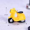 Motocicleta triciclo resina artesanato Vista de rua Micro-visão DIY decoração presentes para crianças