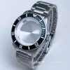 Popular set de reloj con caja de acero inoxidable y correa de acero inoxidable, compatible con movimientos 8215 y 2813