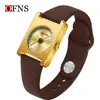 Reloj Marca Oufani para Mujer Cuadrado Retro Impermeable de Cuarzo Ligero y Delgado Reloj para Mujer de Negocios Venta Caliente de Comercio Exterior