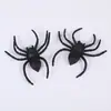 Araña Negra de Plástico de Halloween Juguete de Broma del Día de los Santos Inocentes Araña Grande Araña Afelpada Accesorios DIY