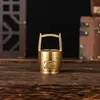 Panela de Cobre Puro Enfeites de Pote de Ouro Latão da Sorte Mini Balde Pequeno Mesa de Escritório Sala de Estar Artesanato Criativo Unificação