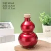 Botella de Agua Simple con Forma de Calabaza, Botella para Fermentar Vino, Botella para Bebidas de Té con Leche, Jarra de Vidrio para Vino, Set de Vino Portátil para Hogar y Exterior, Botella Portátil